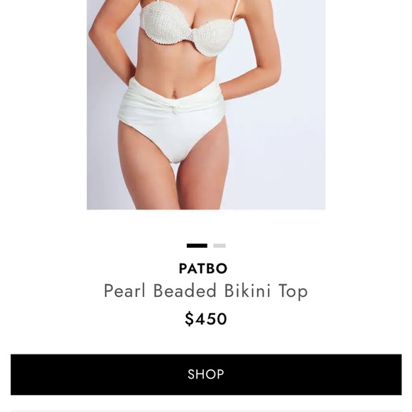 PatBO White Bikini Top - Picture 2 of 5